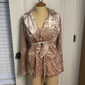 Crushed Velvet Blazer